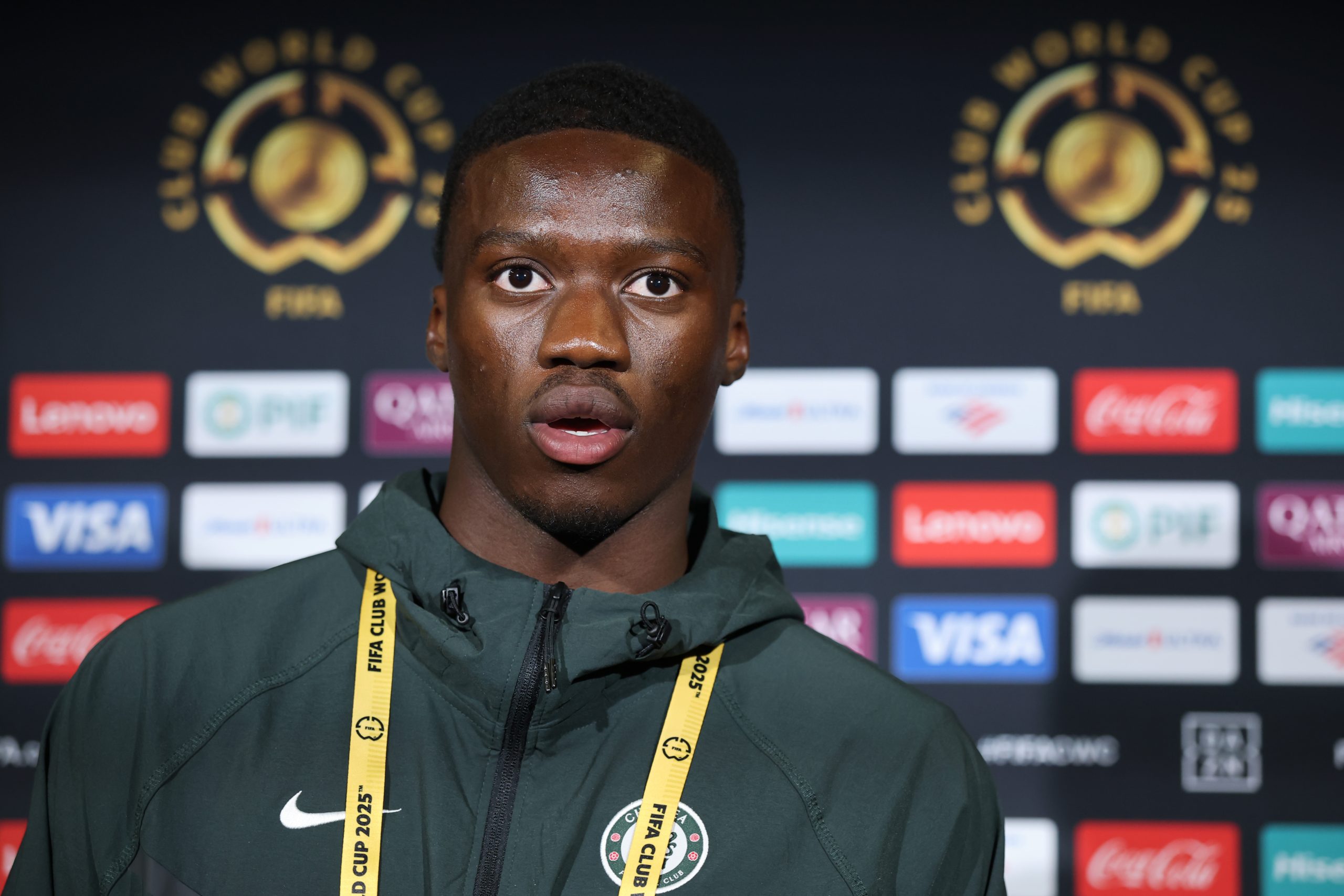 Mamadou Sarr Chelsea Training Session And Press Conference FIFA Club World Cup Mamadou Sarr Chelsea Training Session And Press Conference FIFA Club World Cup