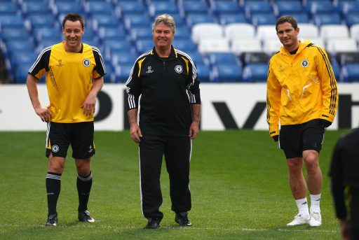 Guus Hiddink Chelsea Training Lampard Terry
