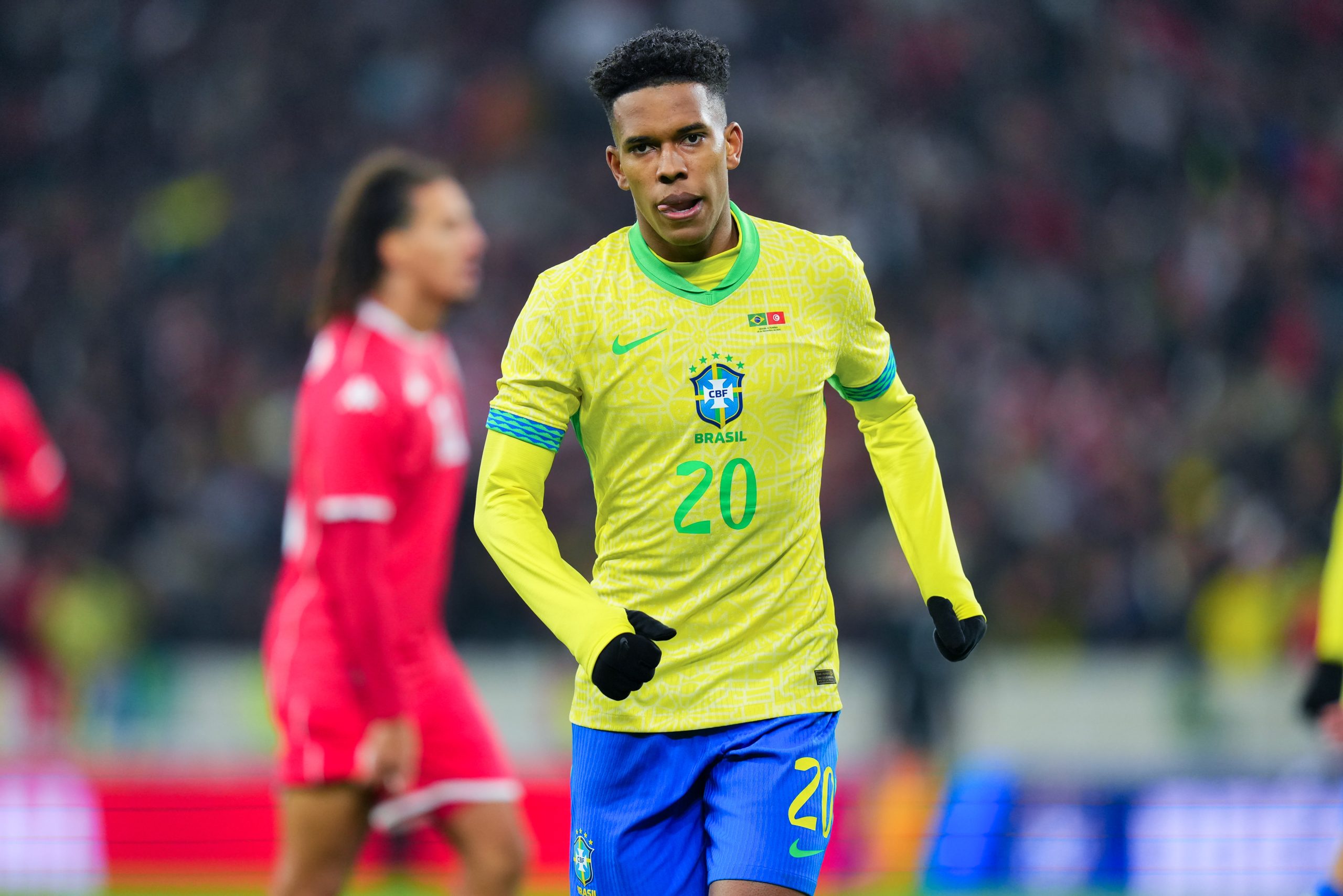 Estevao Willian playing for Brazil