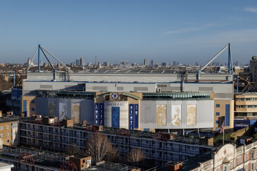 stamford bridge football stadium chelsea fc west stand view