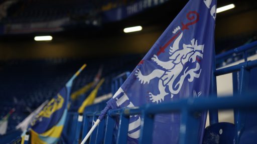 Chelsea flags at Stamford Bridge