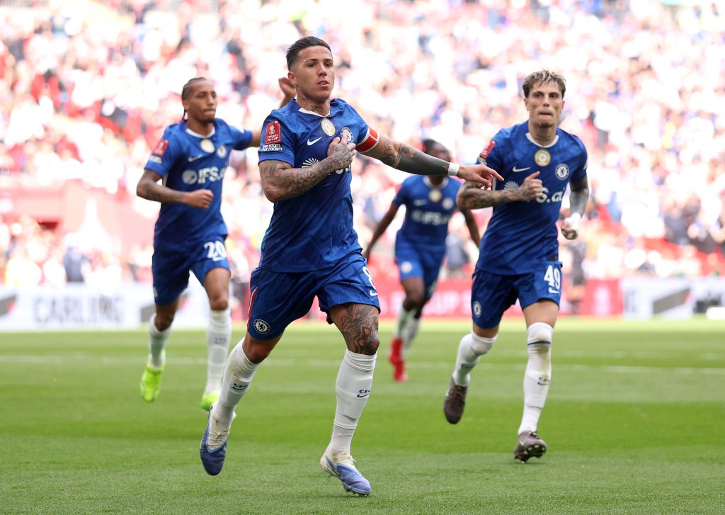enzo fernandez chelsea v leeds united emirates fa cup semi final wembley
