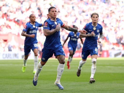 enzo fernandez chelsea v leeds united emirates fa cup semi final wembley