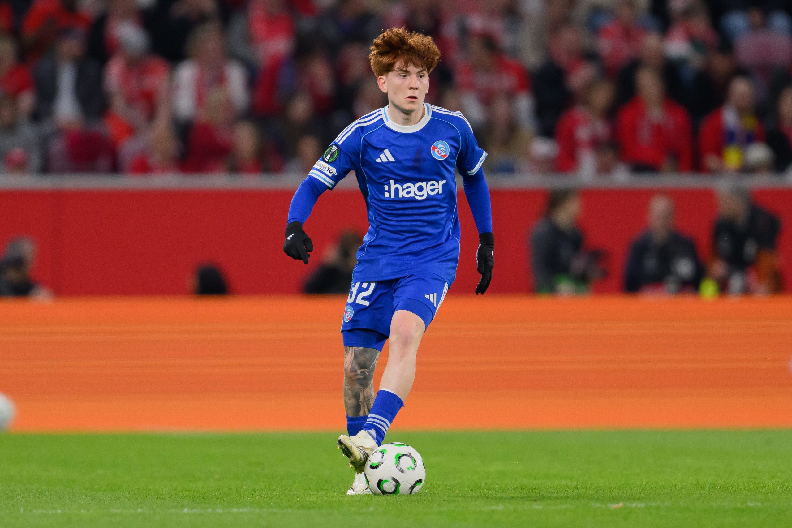 Valentin Barco for Strasbourg. (Photo by Christian Kaspar-Bartke/Getty Images) Valentin Barco for Strasbourg.