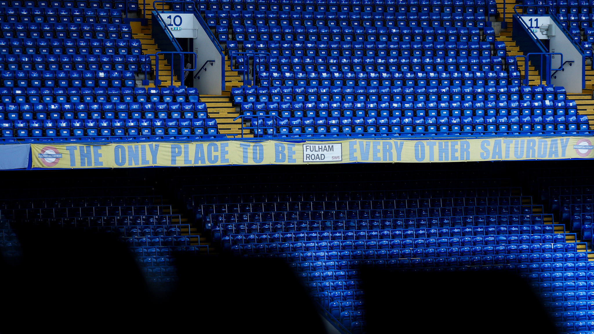View inside Stamford Bridge before a Chelsea game View inside Stamford Bridge before a Chelsea game