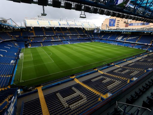 View inside Stamford Bridge before a Chelsea game