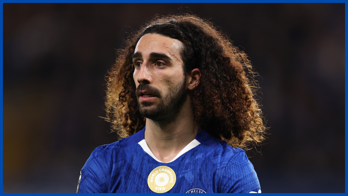 Marc Cucurella playing against PSG.