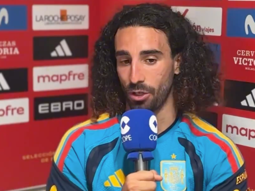 Marc Cucurella interviewed on Spanish TV.