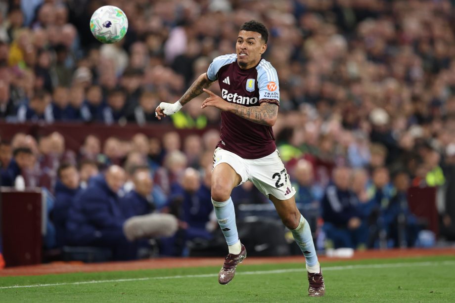 Morgan Rogers playing for Aston Villa.