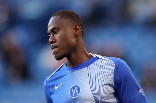 Trevoh Chalobah warming up.