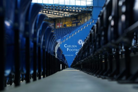 View inside Stamford Bridge before a Chelsea game