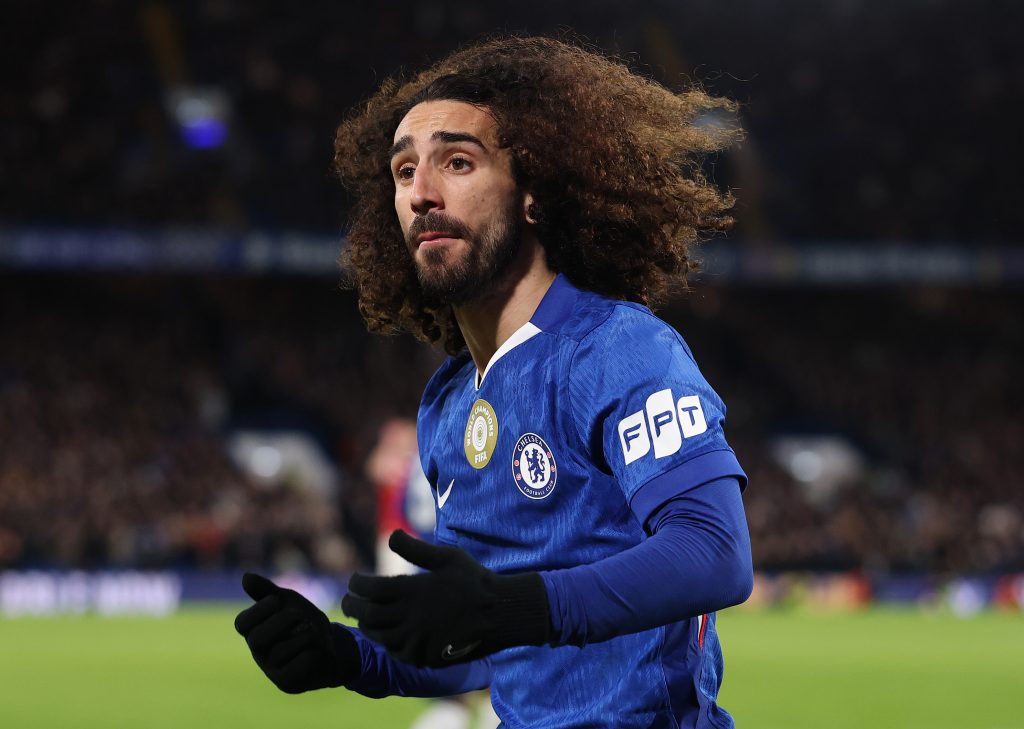 Marc Cucurella playing for Chelsea.