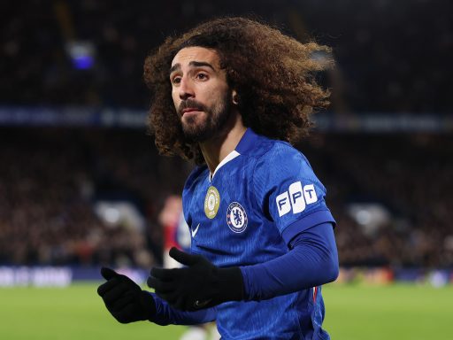 Marc Cucurella playing for Chelsea.