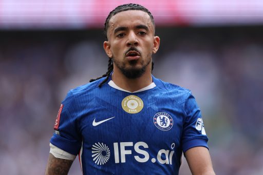 Malo Gusto playing for Chelsea.
