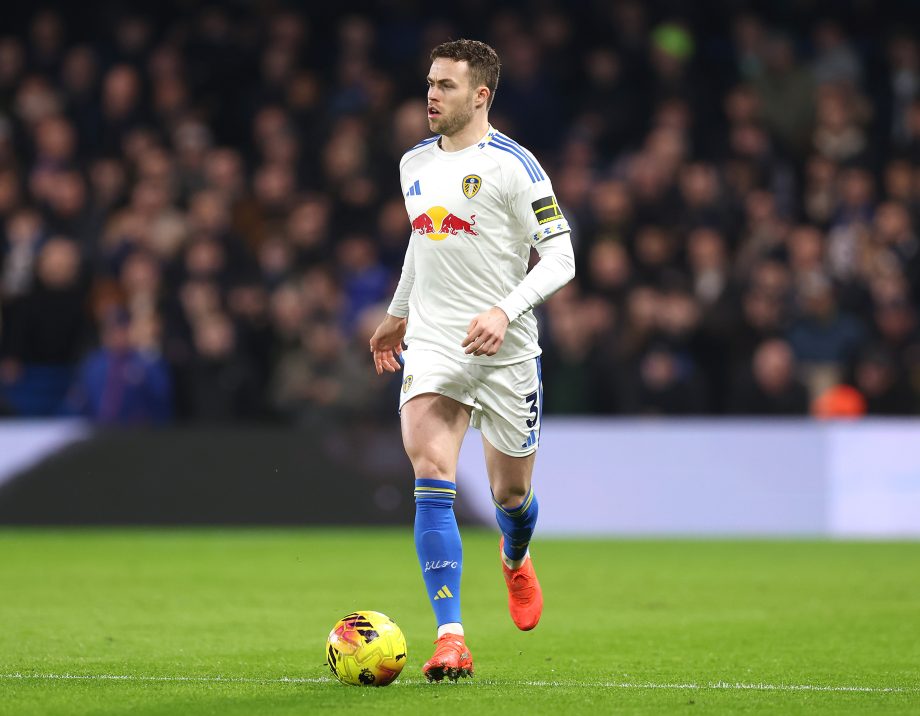 Gabriel Gudmundsson playing for Leeds. (Photo by Warren Little/Getty Images)
