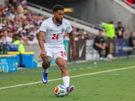 Reece James playing for England.