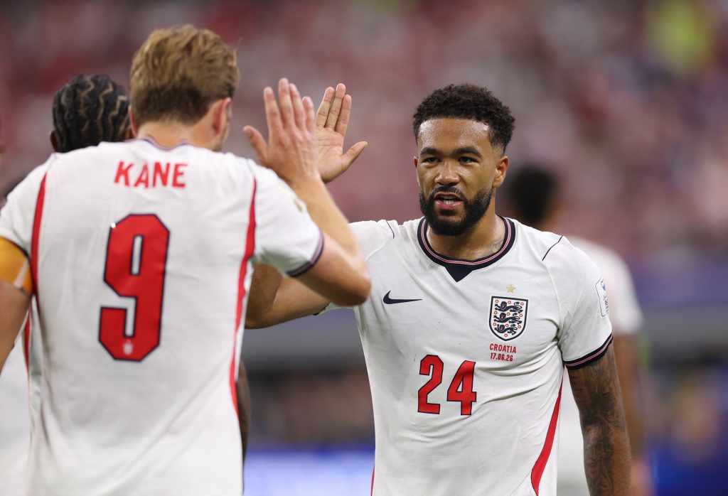 Reece James playing for England.