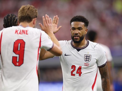 Reece James playing for England.