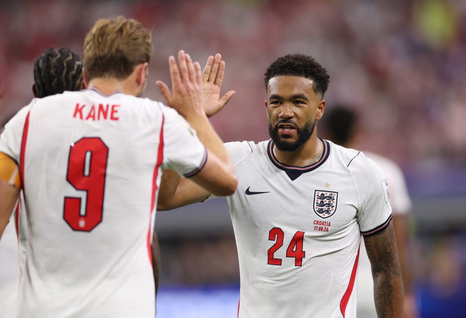 Reece James playing for England.