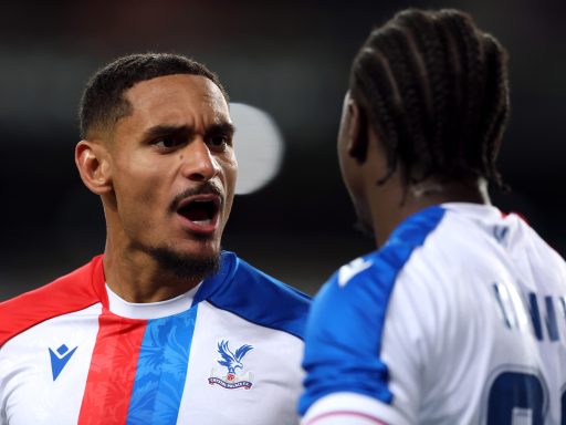 Maxence Lacroix playing for Crystal Palace.