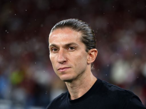 Filipe Luis with Flamengo.
