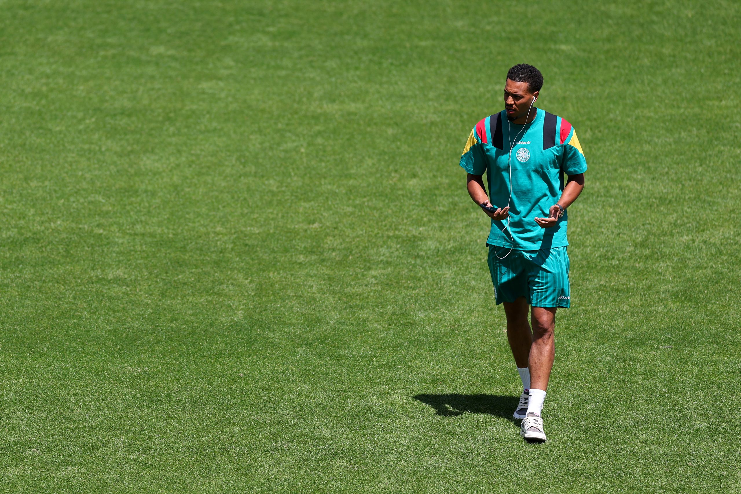 Felix Nmecha on the pitch for Germany.