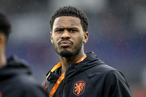 Jorrel Hato playing for the Netherlands.
