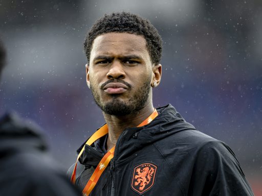 Jorrel Hato playing for the Netherlands.