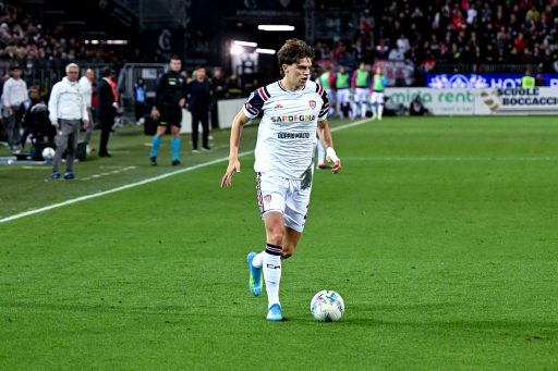 Marco Palestra playing for Cagliari.