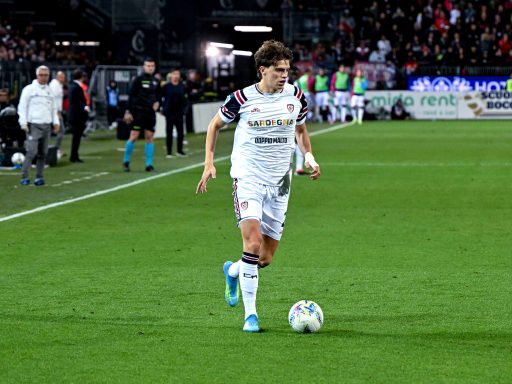 Marco Palestra playing for Cagliari.