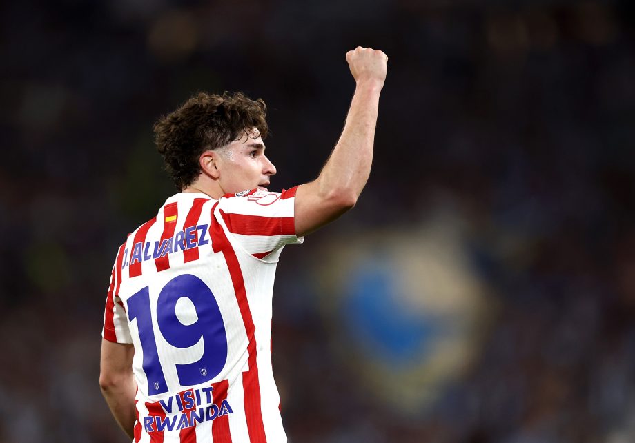 Julian Alvarez playing for Atletico Madrid.