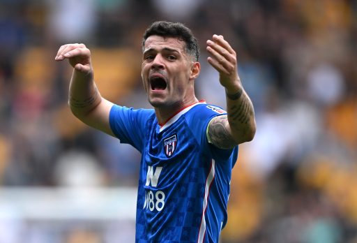 Granit Xhaka playing for Sunderland.