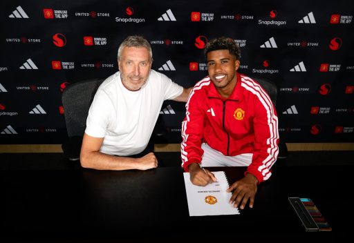 Andrey Santos has completed a permanent transfer to Manchester United.