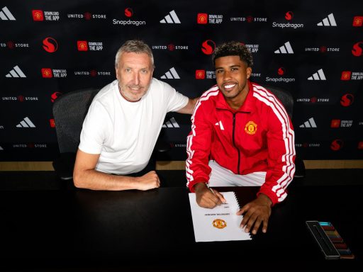 Andrey Santos has completed a permanent transfer to Manchester United.