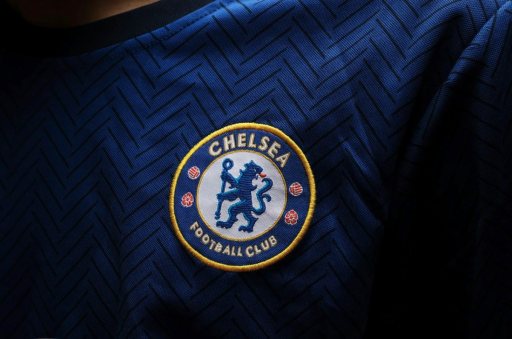 Chesea logo on material
