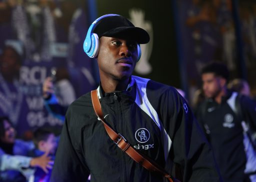 Trevoh Chalobah of Chelsea arrives at the stadium prior to the UEFA Champions League game
