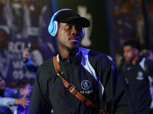Trevoh Chalobah of Chelsea arrives at the stadium prior to the UEFA Champions League game