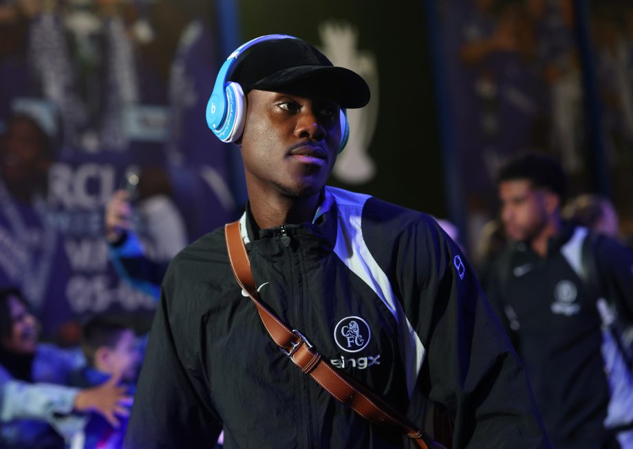 Trevoh Chalobah of Chelsea arrives at the stadium prior to the UEFA Champions League game