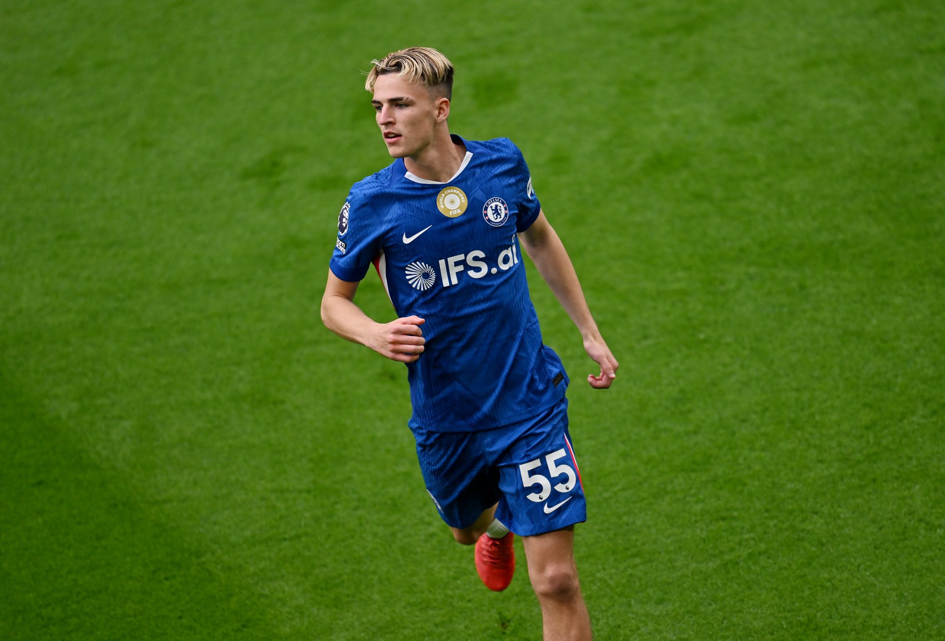 Jesse Derry of Chelsea looks on during the Premier League match
