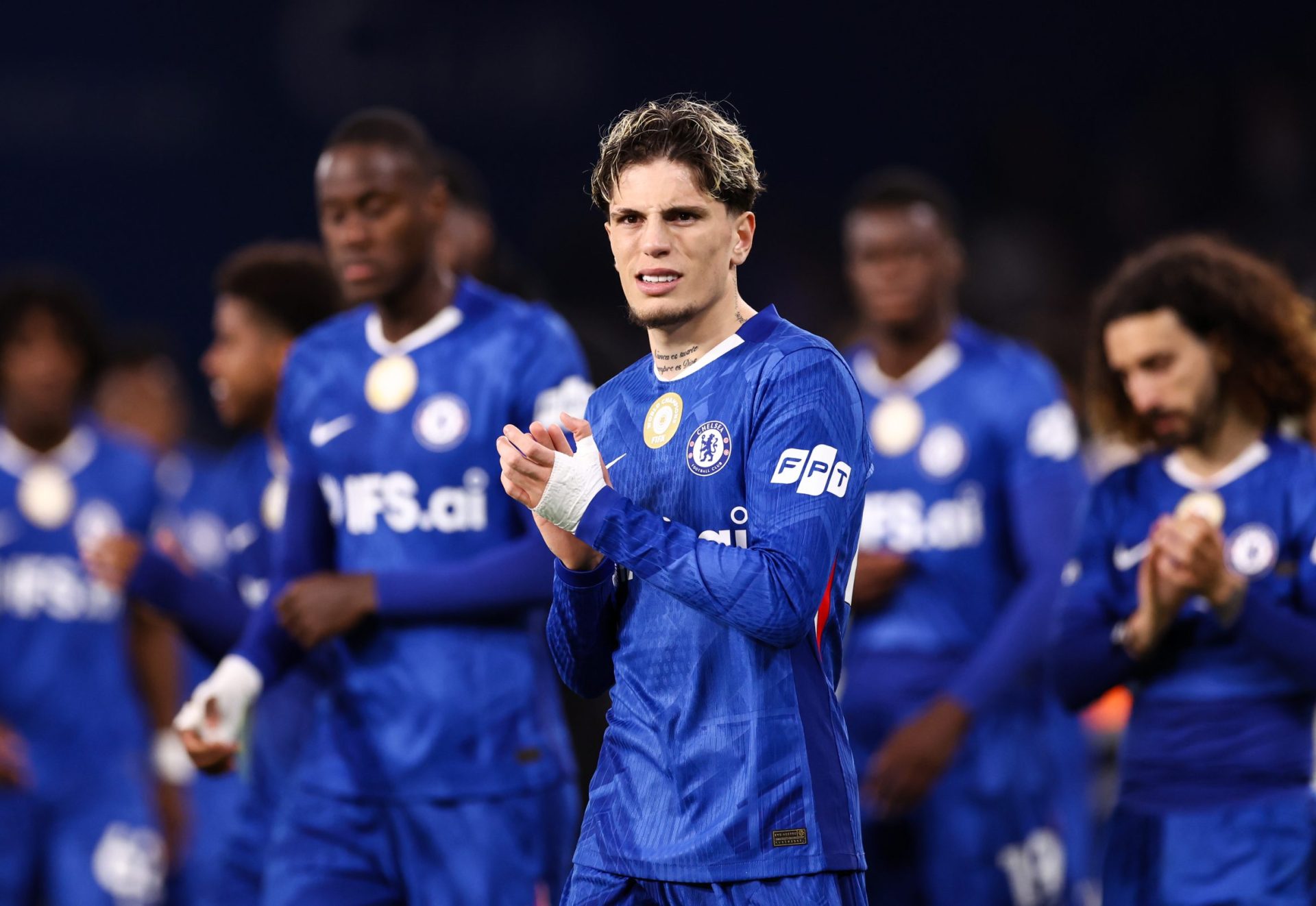 Alejandro Garnacho of Chelsea during the Premier League match between Chelsea and Tottenham Hotspur at Stamford Bridge