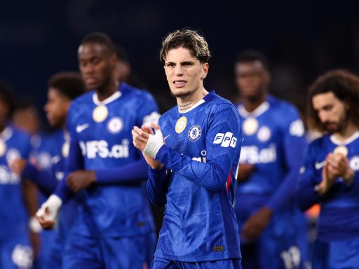 Alejandro Garnacho of Chelsea during the Premier League match between Chelsea and Tottenham Hotspur at Stamford Bridge