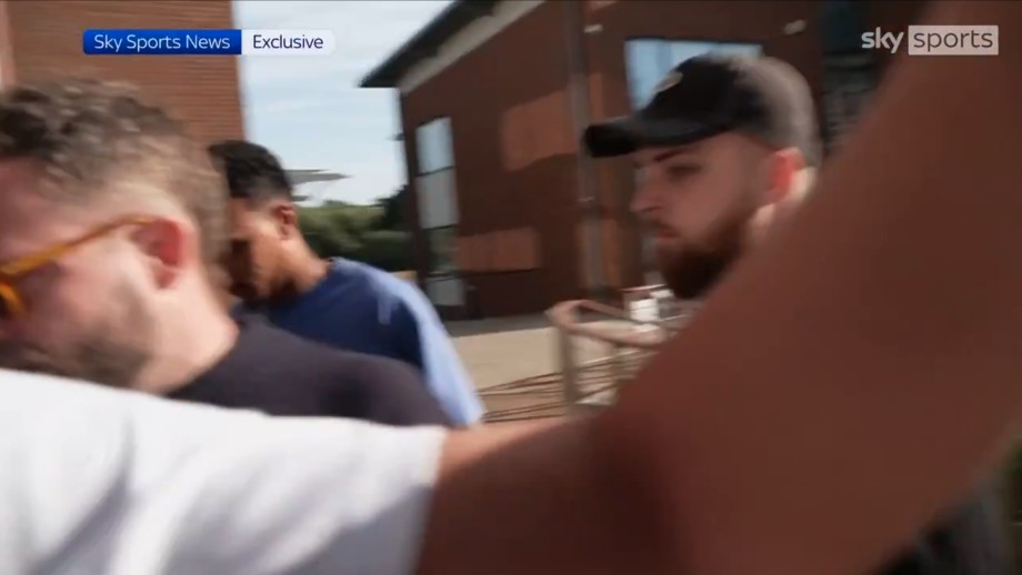 Morgan Rogers arrives for his Chelsea medical