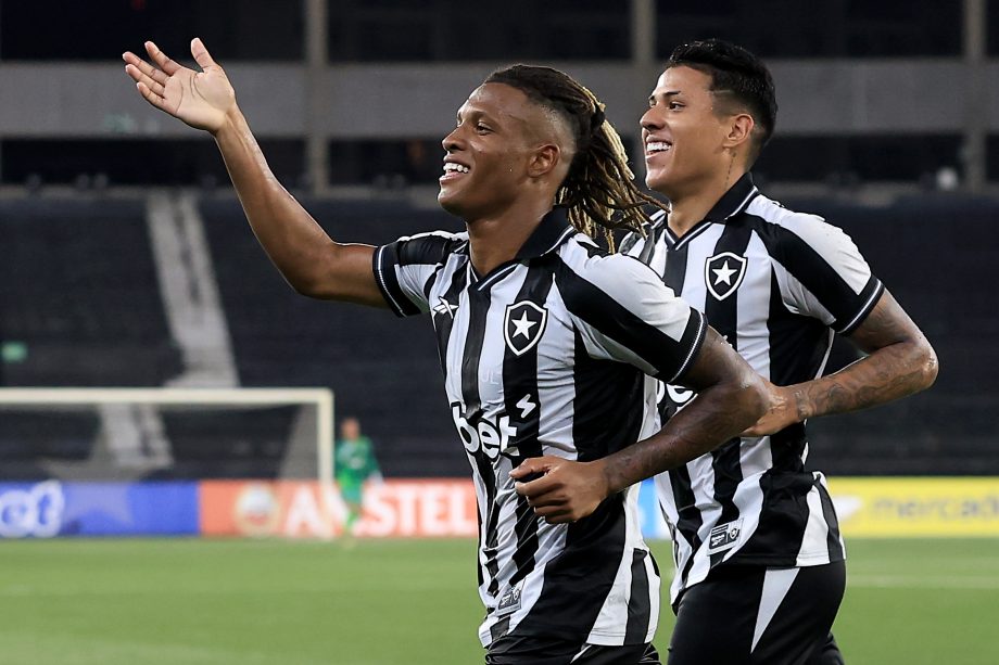Danilo of Botafogo celebrates with a teammate