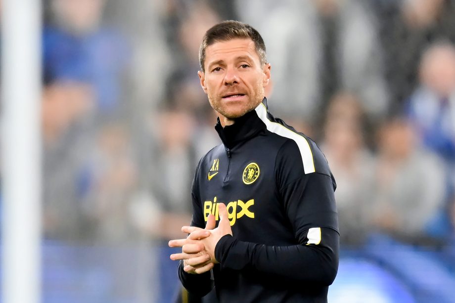 Head Coach Xabi Alonso of Chelsea FC looks on during a Chelsea FC Open Training Session at Allianz Stadium