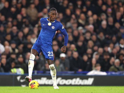 Trevoh Chalobah of Chelsea controls the ball during the Premier League match
