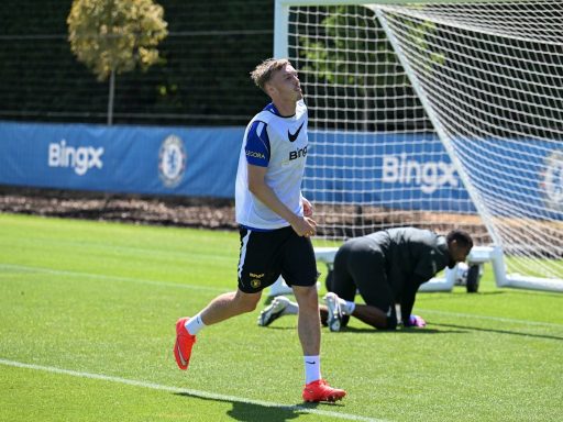Cole Palmer in preseason training.