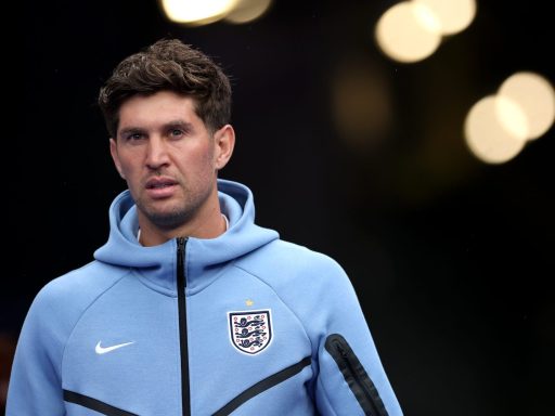 John Stones of England walks out the tunnel to inspect the pitch before the FIFA World Cup 2026