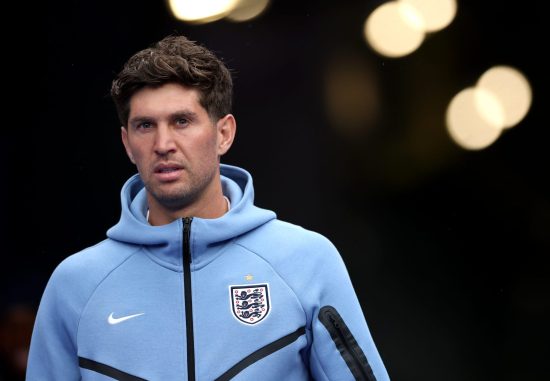 John Stones of England walks out the tunnel to inspect the pitch before the FIFA World Cup 2026