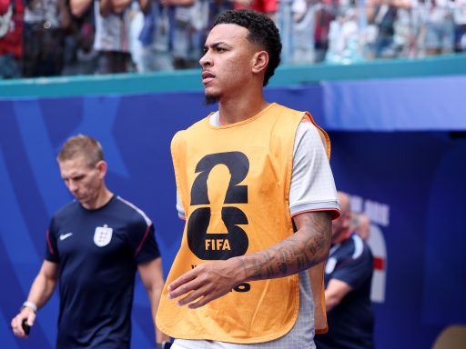 Morgan Rogers of England Chelsea walks out for the warm up before the FIFA World Cup 2026