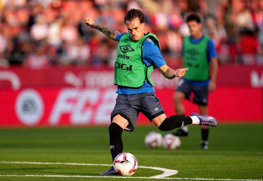 Pep Chavarria trains with Rayo Vallecano